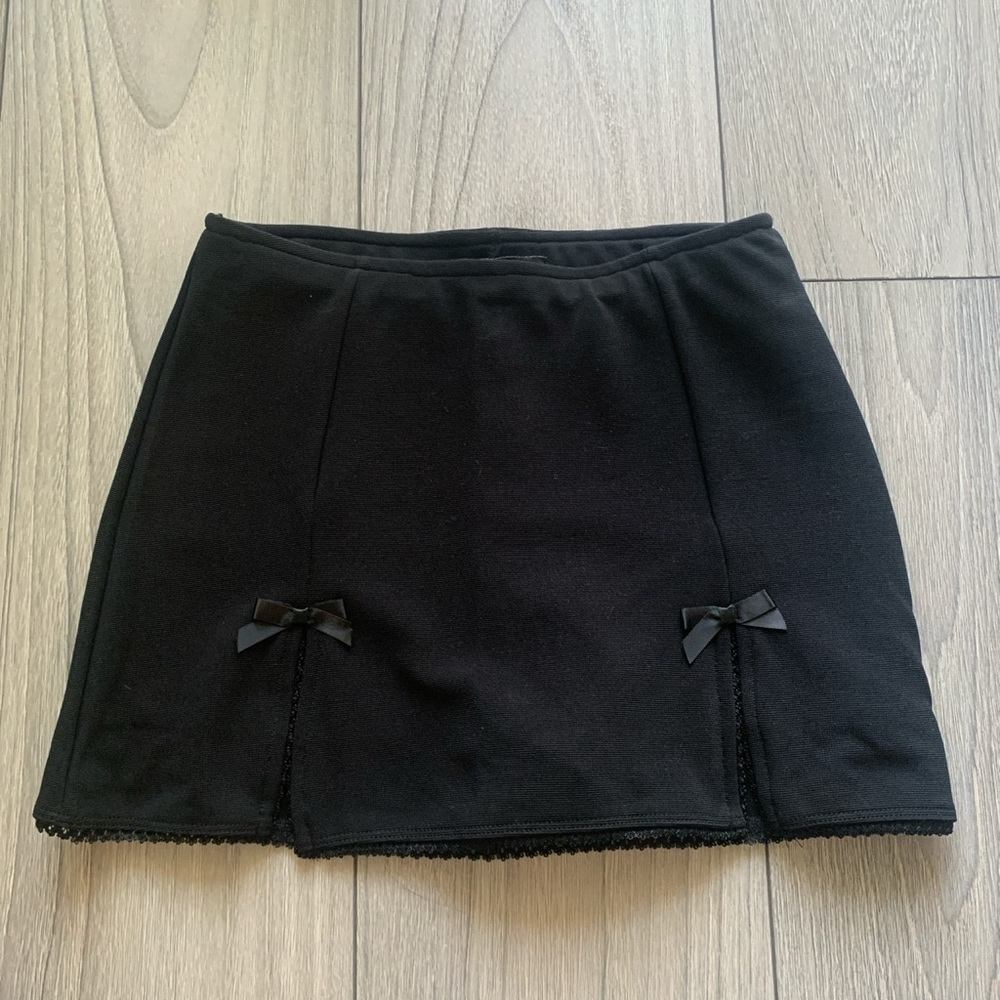 Dollskill Horoscopez coquette black mini skirt